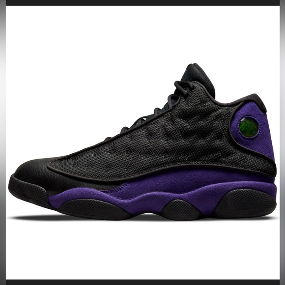 Air Jordan 13 Retro Black/Court Purple-White Court Sneakers size - 11